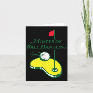 Tarjeta Graciosa Camisa De Golf - Maestro De Manejo De Bal