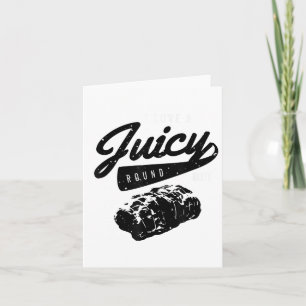 Tarjeta Graciosa Camisa De Grill Bbq Me Encanta Una Jugosa