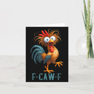 Tarjeta Graciosa Camisas Crudas Black Crow Chicken Gracios