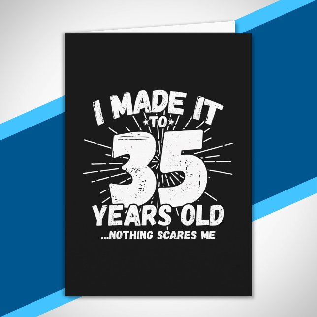 Tarjeta Graciosa cita de cumpleaños número 35 Sarcástica d (Subido por el creador)