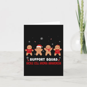 Tarjeta Graciosa Cookie Xmas anemia anemia anemia drepanoc