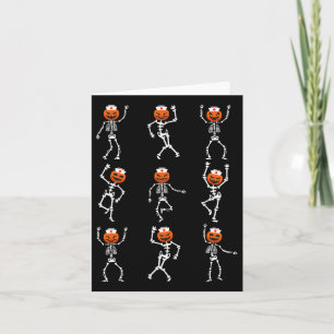 Tarjeta Graciosa danza Skeleton Nurs Halloween Healthcare