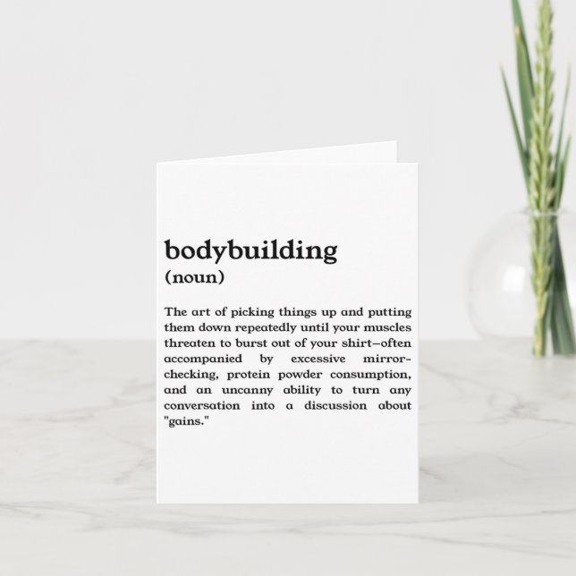 Tarjeta Graciosa definición de construcción de cuerpos (Anverso)