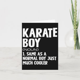 Tarjeta Graciosa definición de Karate Boys
