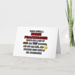 Tarjeta Graciosa enfermera practicante... OMG WTF LOL