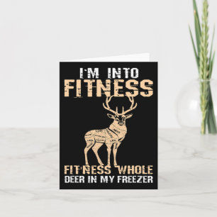 Tarjeta Graciosa Estoy En El Deer De Fitness En Mi Carne D