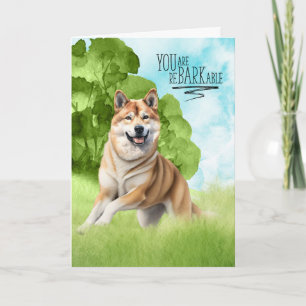 Tarjeta Graciosa felicitación del perro Akita BARKable