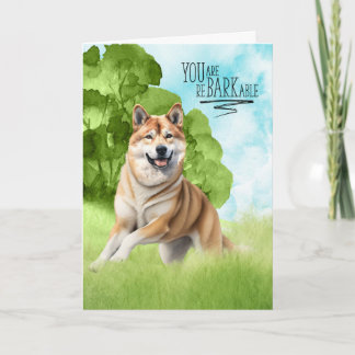 Tarjeta Graciosa felicitación del perro Akita BARKable