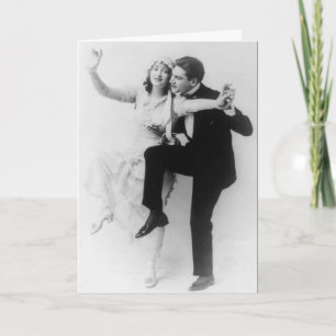 Tarjeta Graciosa foto de época del boda felicitaciones
