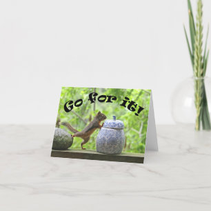 Tarjeta Graciosa Imagen De La Ardilla. ¡Ve Por Eso!