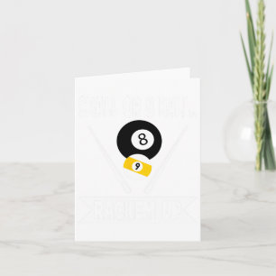 Tarjeta Graciosa Piscina 9 Ball O 8 Ball Rackem Up Billiar