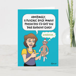 Tarjeta Graciosa predicción de cumpleaños