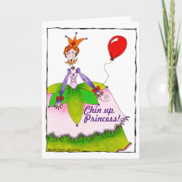 Tarjeta Graciosa princesa chin up alentar