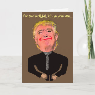 Tarjeta Graciosa toma de cumpleaños de Trump