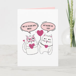 Tarjeta Graciosa y gruñona Día de San Valentín sarcástica