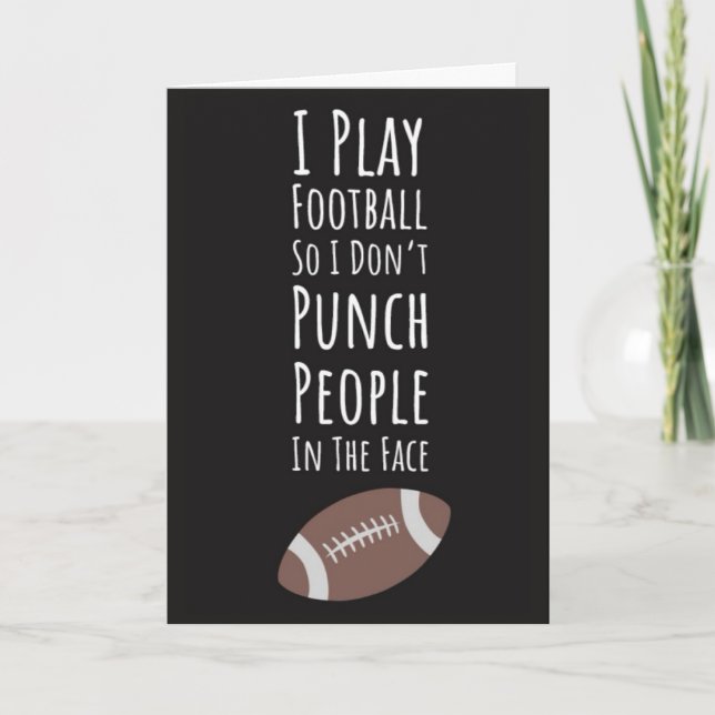 Tarjeta Graciosas Cartas De Fútbol Para Su Humor Deportes (Anverso)
