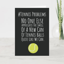 Tarjeta Graciosas Cartas De Tenis Para El Humor De Los Ami
