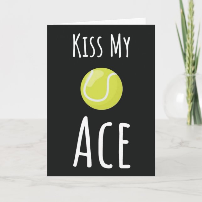Tarjeta Graciosas Cartas De Tenis Para Un Amigo Del Humor  (Anverso)
