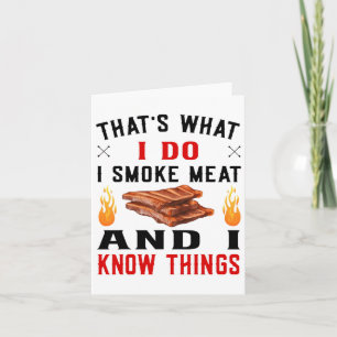 Tarjeta Graciosas costillas de biberón Pitmaster - Yo fumo