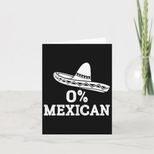Tarjeta Gracioso 0% Mexicano Con Sombrero Para Cinco De Ma