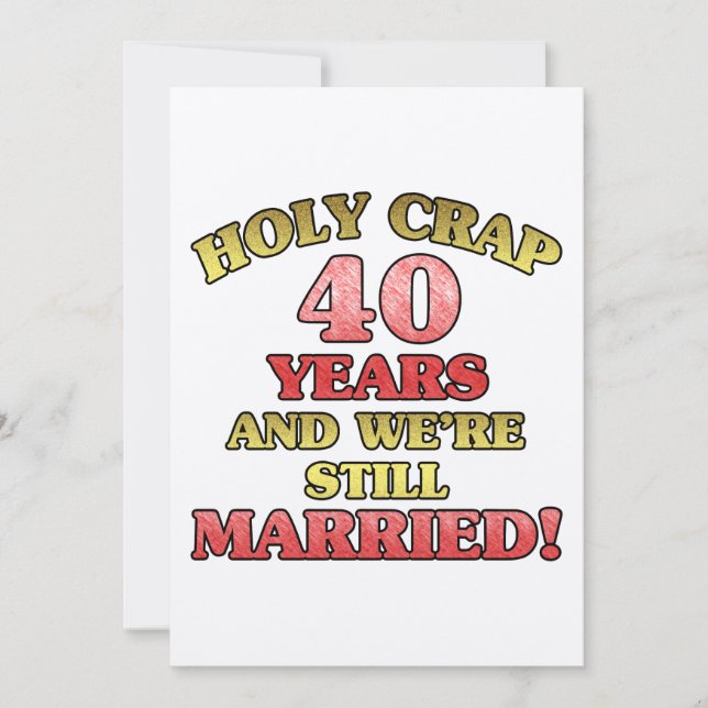 Tarjeta Gracioso 40° aniversario (Anverso)