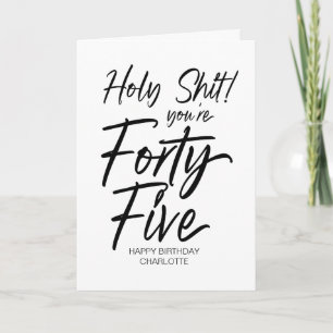 Tarjeta Gracioso 45 cumpleaños feliz 45 para amigo