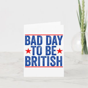 Tarjeta Gracioso 4 De Julio, Día De La Camisa Para Ser Bri