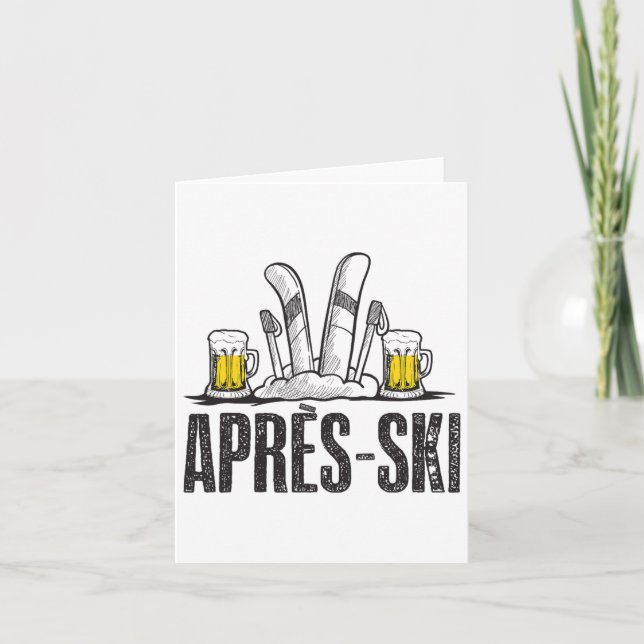 Tarjeta Gracioso Amor Apres Ski Shirt - Great Snow Lovers  (Anverso)