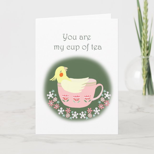 Tarjeta Gracioso amor por el aniversario del Día de San Co (Anverso)