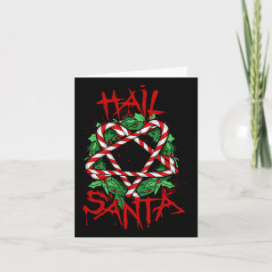 Tarjeta Gracioso & Navidades únicos de caña de grano S