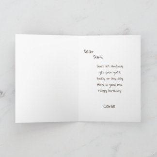 Tarjeta Gracioso animal lindo Mascota Humor Personalizado