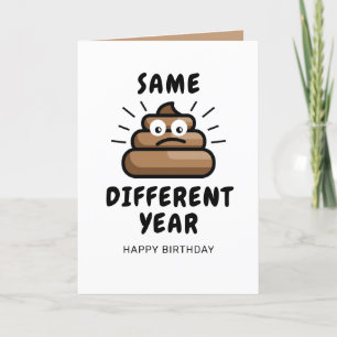 Tarjeta Gracioso año de escasez de cuarentena   Cumpleaños
