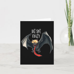 Tarjeta Gracioso anti trump Halloween Bat Crazy