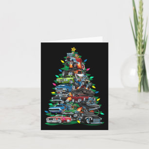 Tarjeta Gracioso árbol de navidad de coche Clic Muslos Árb