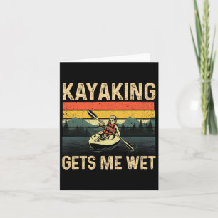 Tarjeta Gracioso Arte De Kayak Para Hombres Mujeres Kayak 