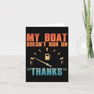 Tarjeta Gracioso Arte En Barco Para Hombres Mujeres Bote W