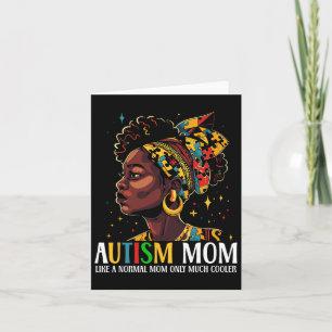Tarjeta Gracioso autismo negro africano mamá afro autismo