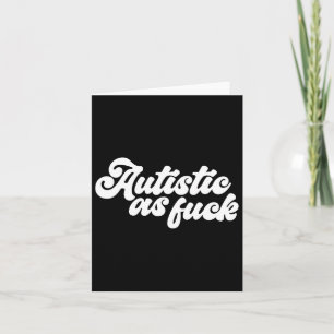 Tarjeta Gracioso Autista Como Autismo Conciencia Humor Sar