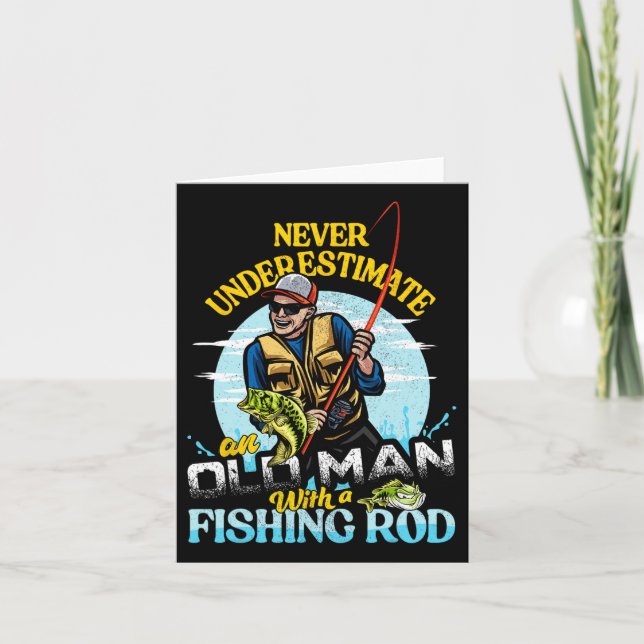 Tarjeta Gracioso B Pesca Cumpleaños Tee - Mamáes antiguas  (Anverso)
