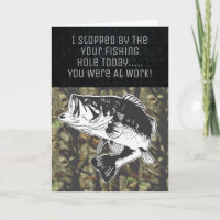 Gracioso Bass Fishing Camo Birthday Men's