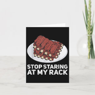 Tarjeta ¡Gracioso Bbq Gift! Para Los Aficionados Al Fumado