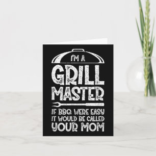 Tarjeta ¡Gracioso Bbq Gift! Para Los Aficionados Al Fumado