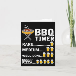 Tarjeta Gracioso Bbq Timer, Barbacoa, Grill, Grilling