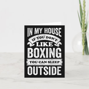 Tarjeta Gracioso Boxeador Chiste Deportivo Hob