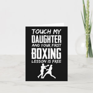 Tarjeta Gracioso Boxeo, Padre Celoso O Mamá