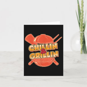 Tarjeta Gracioso Chillin Y Grillin Grilling Meat Brisket B