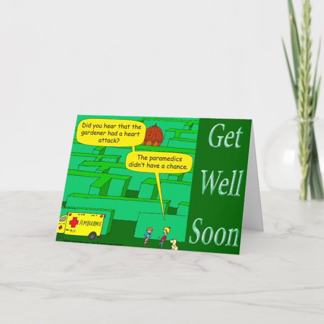 Tarjeta Gracioso como personalizado de un ataque al corazó (Anverso)