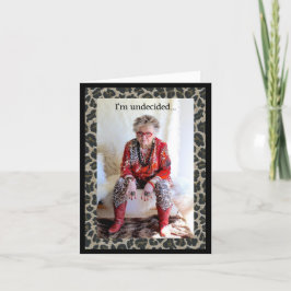 Tarjeta Gracioso con los pantalones inteligentes