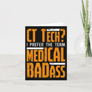 Tarjeta Gracioso Ct Tech Radiology Ct Cat Scan - Médico Ma