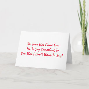 Tarjeta Gracioso, cumpleaños 35, rojo en blanco.